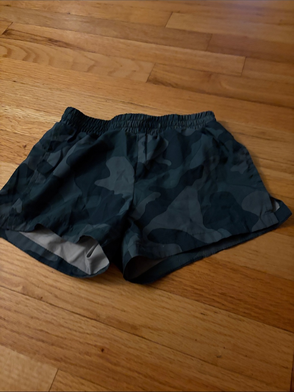 Old Navy Kids Camo Athletic Shorts - Dark Green/Gray
